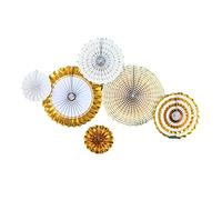 TOPBATHY Decorazione A Ventaglio di Carta 6 Pezzi di Fiori di Carta Romantici per Decorazioni di Compleanno E Matrimonio