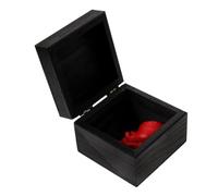 TOPBATHY Decorazione Cuore Realistico in Resina e Legno Nero con Confezione, Pratica e Facile da Conservare per Festa di Halloween