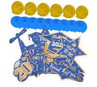 TOPBATHY Decorazioni A Spirale Decorative da Appendere per La Laurea della Classe 2023 15 Pezzi per La Festa di Laurea Striscione di Congratulazioni