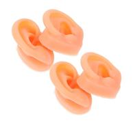 TOPBATHY di Orecchie in Silicone Realistico 2 Paia Destro e Sinistro di Pratica per Piercing All’Orecchio Flessibile e Riutilizzabile Parti Anatomiche Compatte per Formazione e