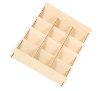 TOPBATHY Espositore Porta Biglietti D’Auguri in Legno a 4 Ripiani, Scaffale Espositivo da Tavolo per Cartoline e Organizer Multiuso, Adatto per Negozi, Uffici e Decorazioni Stagionali