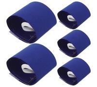 TOPBATHY Fascia da Capitano Regolabile per 5 Pezzi - Fasce Elastiche Antiscivolo per Squadre Giovanili di Calcio e Basket - Braccialetti Sportivi per Leadership e Team Building