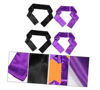 TOPBATHY Fascia per Chioma in Raso Larga 4 Pezzi per Parrucca e Trucco Sportivo Impacco per Chioma Spessi Durante Yoga e Applicazione Maschere