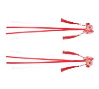 TOPBATHY Fermagli per Chioma da Donna a Forma di Ventaglio Giapponese Motivo Floreale e Nappa, Set 2 Pezzi, Accessori per Chioma Decorativi per Feste e Uso Quotidiano