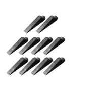 TOPBATHY Fermaporta a Cuneo in Plastica Nera Set da 10 Pezzi Cuneo per Porta per Pavimento senza Perforazione Blocca Porte per Casa Ufficio e Scuola Compatibile su Legno Cemento e