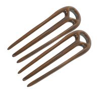 TOPBATHY Forcine per Chioma a Tre Punte in Legno di Sandalo Vintage, Bastoncini Cinesi per Chignon, Set da 2 Pezzi per Acconciature Femminili Tradizionali e Quotidiane
