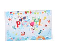 TOPBATHY Forniture Per Feste in Piscina Sfondo Per Feste Striscione Di Buon Compleanno Accessori Per Photo Booth in Piscina Facili Da Trasportare E Portatili