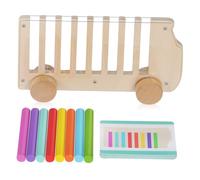 TOPBATHY Gioco Montessori in Legno con Bastoncini Colorati per Anni Educativo per Abbinamento Colori e Sviluppo Coordinazione Mano-occhio e Capacità Sensoriali