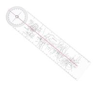 TOPBATHY Goniometro in Plastica Trasparente per Fisioterapia Ginocchio e Caviglia, Strumento di Misurazione Angoli Ortopedico Leggero e Portatile Design Ergonomico per Riabilitazione