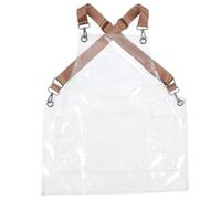 TOPBATHY Grembiule Trasparente per Parrucchiere e Antiolio con Cinturino Regolabile per Colorazione Capelli e Protezione in Salone