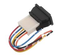 TOPBATHY Interruttore Alzacristalli Elettrico Auto Momentaneo a 5 Pin con Cablaggio, Pulsante Alzacristalli Automatico Nero per Sostituzione Veicoli, Installazione Rapida e Controllo