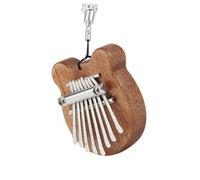 TOPBATHY Kalimba Pianoforte a Pollice Portatile 8 Note Mini Strumento Musicale Marrone Cordino per Casa e Regalo Ragazzo Ragazza Adulti