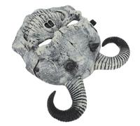 TOPBATHY Maschera Diavolo Design Realistico e Dettagli Intricati Corna di Caprone in Schiuma Pu Comoda da Indossare per Halloween per Cosplay e Feste a Tema