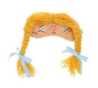 TOPBATHY Maschera Nera Oscurante Cartoon Divertente e Kawaii per Dormire, Copertura Completa per Occhi per Ragazze e Donne, Fascia Leggera e Portatile per Sonno e Riposo