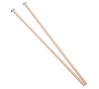 TOPBATHY Mazzette per Glockenspiel Professionali in Metallo con Manico in Legno Bacchette per Percussioni per Xilofono e Campane Martelli in Alluminio con Testa Ovale per Musicisti