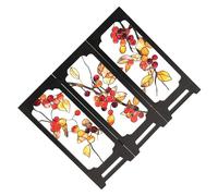 TOPBATHY Mini Paravento Pieghevole Cinese in Acrilico Resistente, Decorazione Asiatica da Scrivania per Ufficio e Studio, Schermo Decorativo Salvaspazio per Arredamento Casa e Capodanno