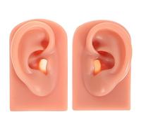 TOPBATHY Modelli Per Piercing Orecchio in Silicone 2 Pezzi Orecchie Umane Simulazione Realistica Pratiche Di Foratura Piercing Didattico Per Medici e Infermieri Morbido e Riutilizzabile