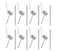 TOPBATHY Molle a V in Acciaio Inossidabile per Fermagli e Artigli per Chioma, Set da 8 Pezzi di Serraggio Extra Forte, Accessori per Riparazione e Fai da Te di Mollette