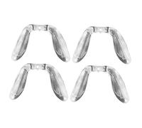 TOPBATHY Naselli per Occhiali in Silicone Antiscivolo 4 Pezzi Cuscinetti di Supporto per Naso a U in Gomma Sostituzione Nasello Adatti per Occhiali da Sole Comodi e Resistenti