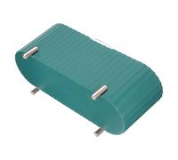 TOPBATHY Organizer Trucco Multi-griglia Coperchio Trasparente Verde, Contenitore Porta Dischetti di Cotone e Cosmetici per Uso Domestico, Scatola Portaoggetti Compatta per Bagno e Camera