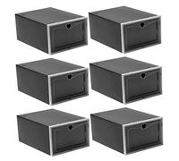 TOPBATHY Organizzatore Per Scarpe Da 6 Pezzi Scatole Portascarpe in Plastica Materiale Pp Antipolvere Resistente Compatto Comodo E Traspirante