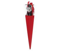 TOPBATHY Orso Laurea Bouquet Mini in Schiuma e Carta per Laureati | Rosso, Design Adorabile e Unico, Ricordo Memorabile, per Feste e Foto, Regalo per Maturità