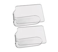 TOPBATHY Palette Per Trucco Da Salone 2 Pezzi Trasparenti in Acrilico Portatili Per Miscelare Fondotinta Art Ergonomiche Leggere Per Uso Professionale e Personale