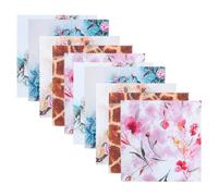 TOPBATHY Panno in Microfibra Superfine Stili multipli Alta Assorbenza per Pulizia Occhiali e Display Fotocamera 10 Pezzi Lavabile Dimensioni 14,5x14,5 Cm Stili multipli per Tasche e Zaini