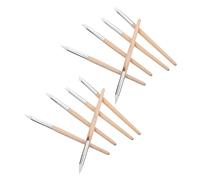 TOPBATHY Penna Pulizia Comoda per Quadrante Orologio 10 Pezzi Set Spazzola in Legno per Riparazione Orologi da Polso e Pulizia Monete in Casa