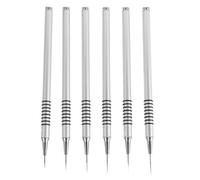 TOPBATHY Pennelli per Nail Art Design Ergonomico e Punta Sottile per Dettagli e Linee Fai da Te per Unghie e Tecniche di Disegno