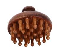 TOPBATHY Pettine Massaggiante per Chioma in Legno e Design a Disco Punta Rotonda per Massaggio del Cuoio Capelluto Versatile e Durevole a Casa in Viaggio