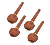 TOPBATHY Piroli in Legno per Violoncello Set da 4 Pezzi, Parti di Accordatura Professionali Superficie Liscia e Bordi Arrotondati, Accessori per Strumenti a Corda Facili da Installare