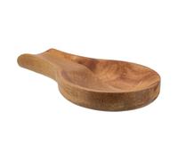 TOPBATHY Poggiamestolo Cucina in Legno, Resistente e Portatile, Design Rustico ed Estetico, come Poggiaposate per Mestoli e Cucchiai in Cucina