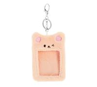 TOPBATHY Porta Carte Design Carino e Semplice Tasche Interne Impermeabili Portatile in Peluche Custodia Slim per Scuola e Campeggio per Badge e Chiavi