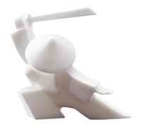 TOPBATHY Porta incenso Scultura Bastone Incenso Stand Statua Guerriero Giapponese Aroma Bruciatore di incenso Retro Stufa Cono Bruciatore di incenso Decorazione Cinese Ceramica Bianca