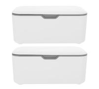 TOPBATHY Porta Salviette da Viaggio e Contenitore per Salviette Ricaricabili per Ragazzo Ragazza, Set da 2 Scatole Coperchio Antipolvere, Design Leggero e Portatile, per Casa, Passeggini