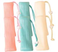 TOPBATHY Sacchetti per Sapone a Rete 6 Pezzi, Multistrato per Schiuma e Bolle, Sacchetti Esfolianti per Doccia Coulisse, Morbidi ed Elastici per Uso Quotidiano in Bagno