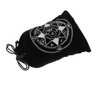 TOPBATHY Sacchetto in Velluto Nero per Carte Divinatorie e Piccoli Oggetti | Tessuto Flanella Morbido, Stile Elegante Minimalista, Uso Quotidiano e Riunioni Informali, per Caramelle