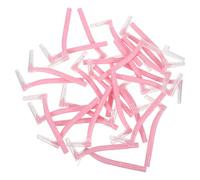 TOPBATHY Scovolini Interdentali a Forma l 30 Pezzi Rosa in Nylon e Acciaio Inox per Protezione Gengive e Pulizia Spazi Dentali Stretti, per Viaggi