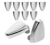 TOPBATHY Set 10 Pezzi Artigli per Tamburo in Metallo Cromato Morsetti Triangolari e Ganci per Rullante Accessori per Batteria Compatibili per Grancassa Percussioni da Marcia e Strumenti