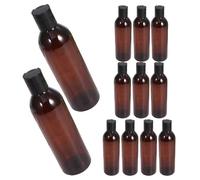 TOPBATHY Set 12 Pezzi Bottiglie Vuote da Viaggio 250 Ml con Tappo a Pressione, Flaconi Erogatori Portatili per Shampoo, Lozione e Cosmetici, Contenitori Ricaricabili per Articoli