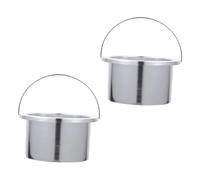 TOPBATHY Set 2 Contenitori Interni Antiaderenti in Alluminio per Fusione della Cera Pentole Affidabili per Scaldacera Maniglia Accessori per Depilazione Professionale