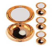 TOPBATHY Set 4 Pezzi Palette Trucco Vuote Rotonde con Specchio, Contenitore Vuoto per Cipria e Ombretto in Plastica, Beauty Case da Viaggio Portatile per Organizzazione Make Up DIY