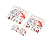 TOPBATHY Set 4 Pezzi Toppe Trasferibili a Forma di Folletto Natalizio Adesivi Termoadesivi per Abbigliamento e Accessori Decorazioni Fai da Te per Vestiti Borse e Federe