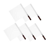 TOPBATHY Set 5 Bandiere Bianche per Giudice Gare di Corsa Impugnatura Antiscivolo Bandiere di Segnalazione per Eventi Sportivi Allenamento e Gestione Traffico Leggere e Resistenti per