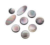 TOPBATHY Set 9 Pezzi Tasti Chiave Sassofono in Conchiglia Nera per Sax Tenore e Alto, Accessori Leggeri e Facili da Trasportare, Intarsi Pulsantiera Decorativi