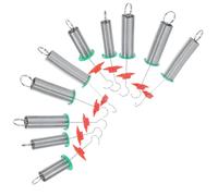 TOPBATHY Set da 10 Molle a Spirale Scientifiche per Esperimenti di Fisica Kit Didattico per Studenti e Insegnanti Molle Resistenti e Portatili per Lezioni Scolastiche