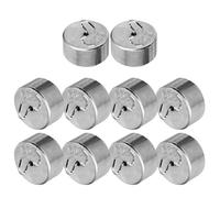 TOPBATHY Set da 10 Pezzi di Pesi in Metallo Gancio a Forma di S 50g, Strumento Sperimentale di Meccanica in Acciaio, Attrezzatura Didattica Portatile per Laboratori Scolastici di Fisica