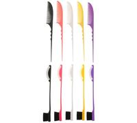 TOPBATHY Set da 5 Paia di Spazzole a Doppia Estremità e Pettini in Plastica a Coda di Topo per Bordi Chioma e Sopracciglia Pettini per Styling e Cotonatura Resistenti e Delicati per Uso