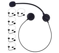 TOPBATHY Set da 7 Pezzi Microfono Finto Cuffia in Plastica per Cosplay e Feste Accessori per Costume da Cantante e Travestimenti da Ballo Microfono Decorativo per e Spettacoli Musicali
